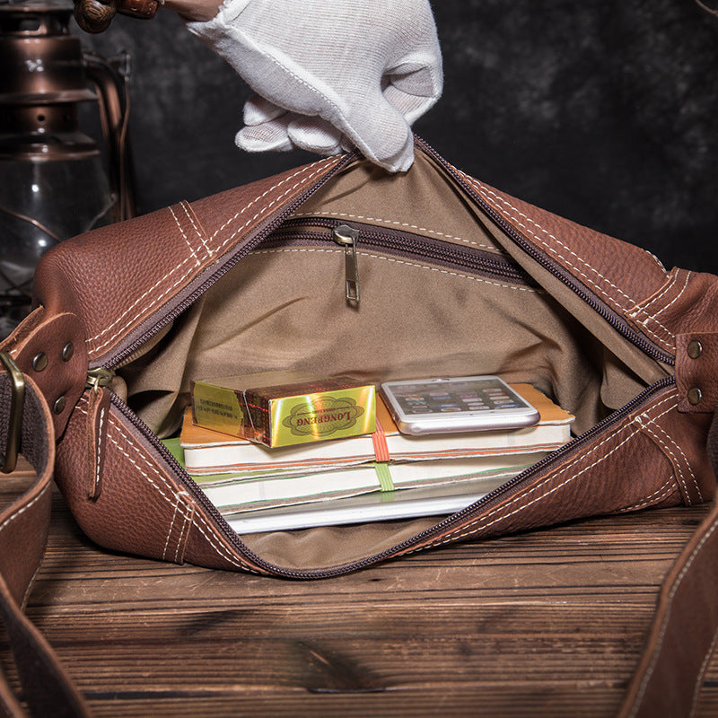 Retro Cowhide Shoulder Bag