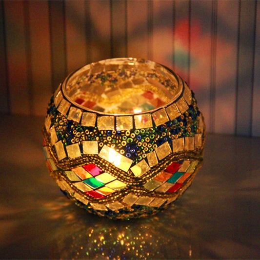 Mosaic Electric Cup Candle Holder