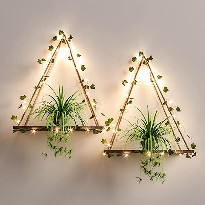 Artificial LED Hanging Plant