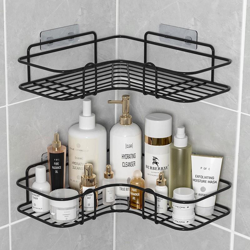 Punch-Free Triangle Bathroom Rack